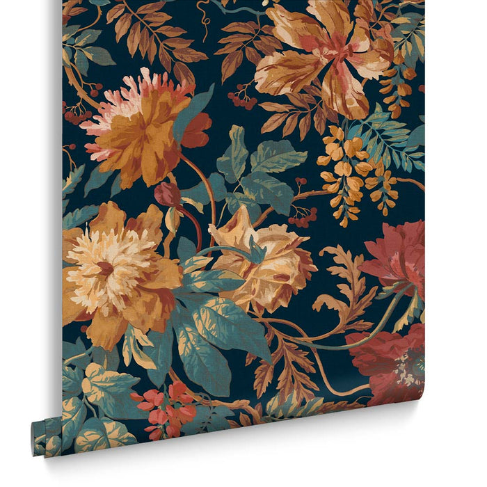 Graham & Brown vliesbehang Florenzia Dusk Donkerblauw