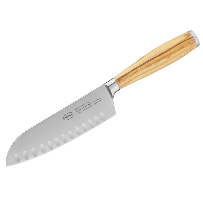Santoku Mes, 16 cm, Olijfhout - Rösle | Artesano