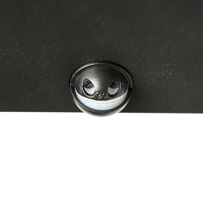 QAZQA Set van 2 buiten wandlampen zwart met bewegingsmelder -