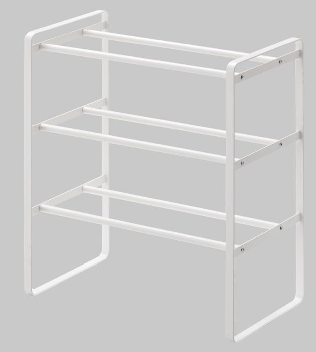 Yamazaki Schoenenrek Uitschuifbaar - Frame - 3 niveaus - Wit