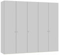 Jutzler Lichtgrijs Draaideurkast 5 deuren
