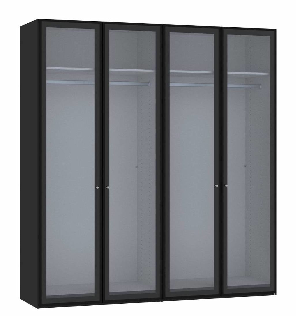 Jutzler Smoke Draaideurkast Rookglas 4 deuren