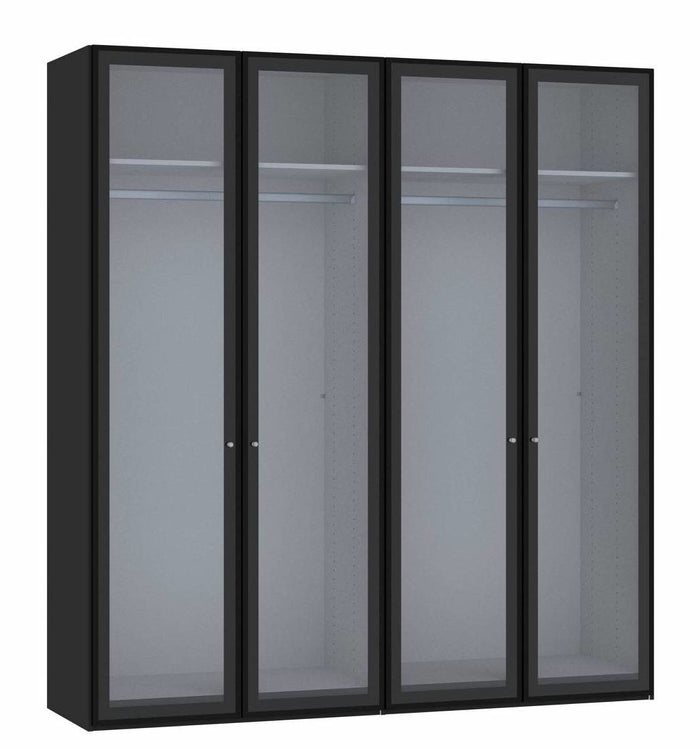 Jutzler Smoke Draaideurkast Rookglas 4 deuren