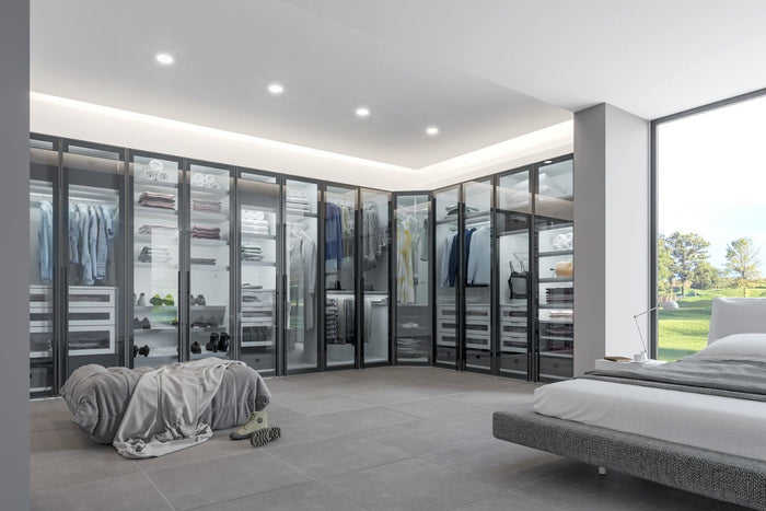 Jutzler Smoke Draaideurkast Rookglas 6 deuren