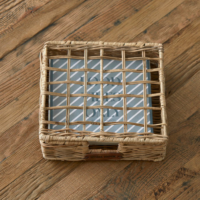 Riviera Maison servettenhouder Liggend met deksel - Cala Gran - Bruin