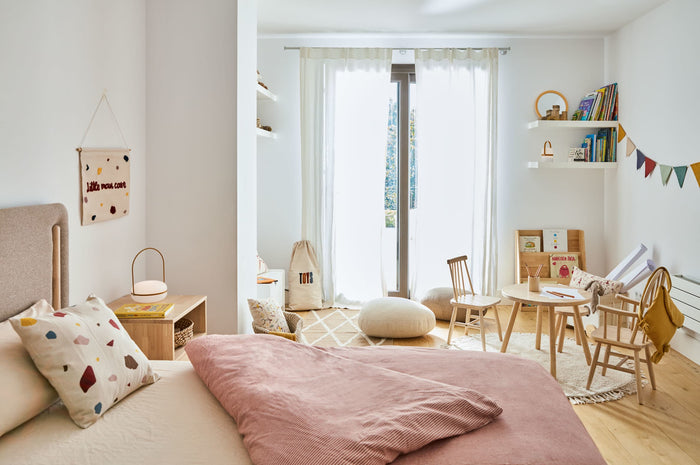 Kave Home - Ronde kindertafel Dilcia in massief rubberhout Ø 55 cm