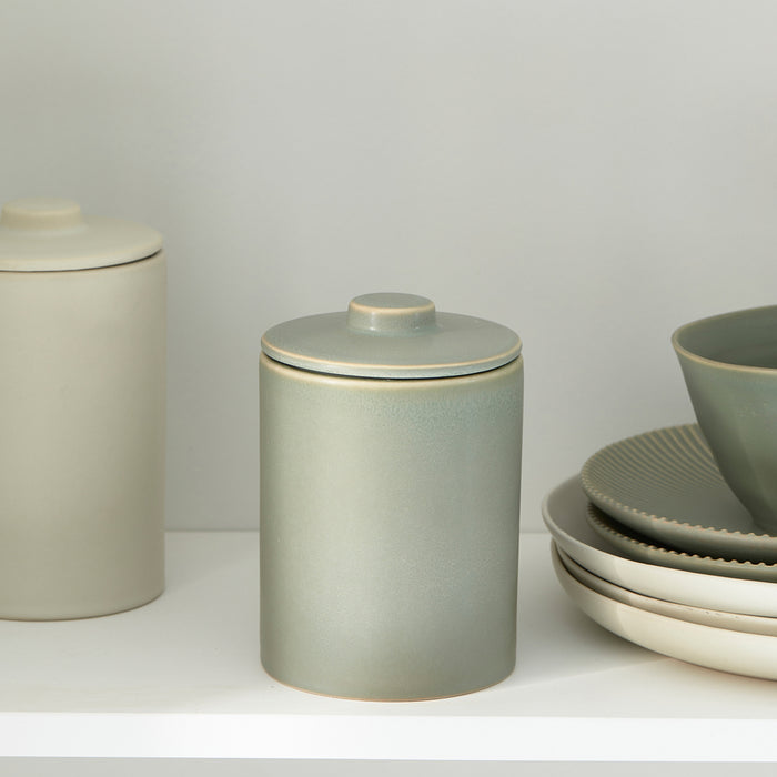 Riviera Maison Voorraadpot kermamiek Deksel, Snoeppot Mat - Marseille