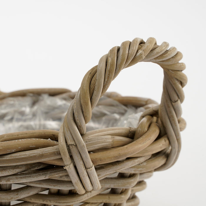 Mica Decorations Marcia Plantenmand voor Buiten - H18 x Ø43 cm - Grijs