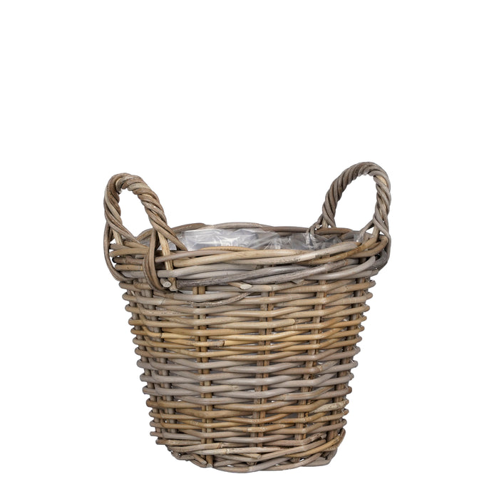 Mica Decorations Marcia Plantenmand voor Buiten - H23 x Ø30 cm - Grijs