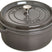 Staub Ronde cocotte 22 cm - grafietgrijs