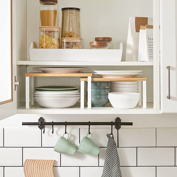 Parya Home kruidenrek - set van 2  - wit|naturel