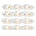 QAZQA Set van 12 inbouwspots wit kantelbaar - Cisco