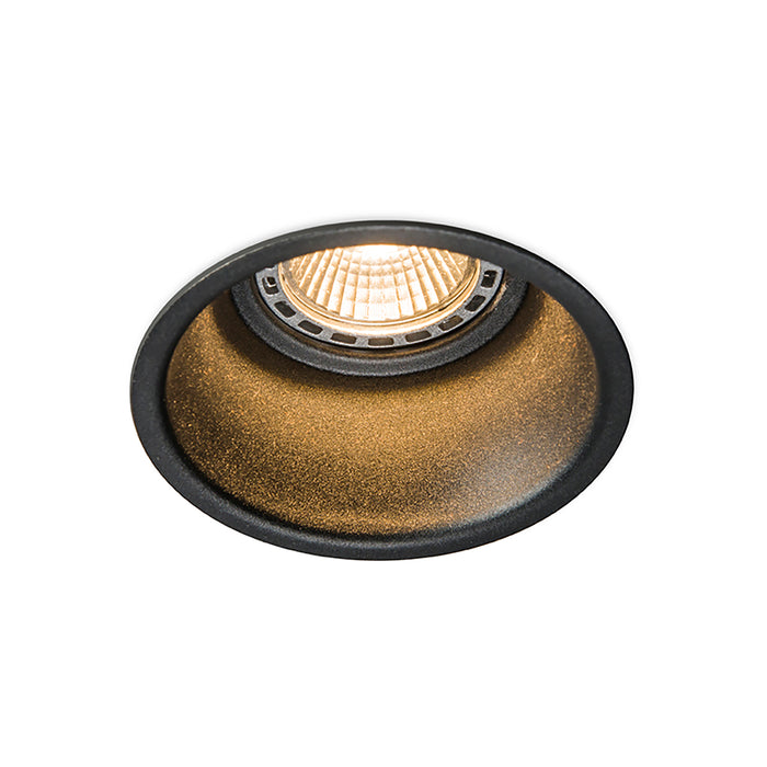 QAZQA Set van 6 moderne inbouwspots zwart - Dept