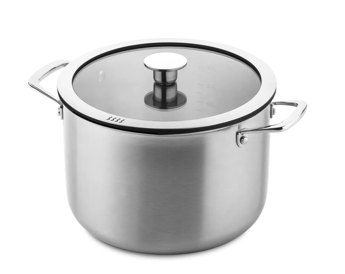 Ducq hoge kookpan 3-laags - 24 cm