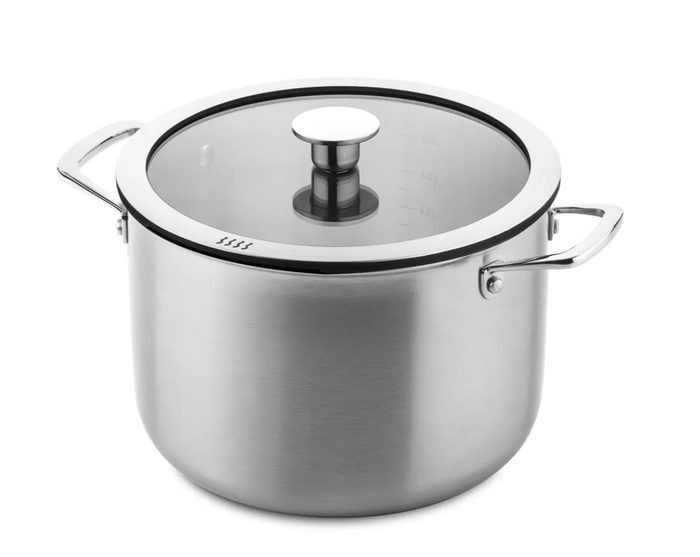 Ducq hoge kookpan 3-laags - 24 cm