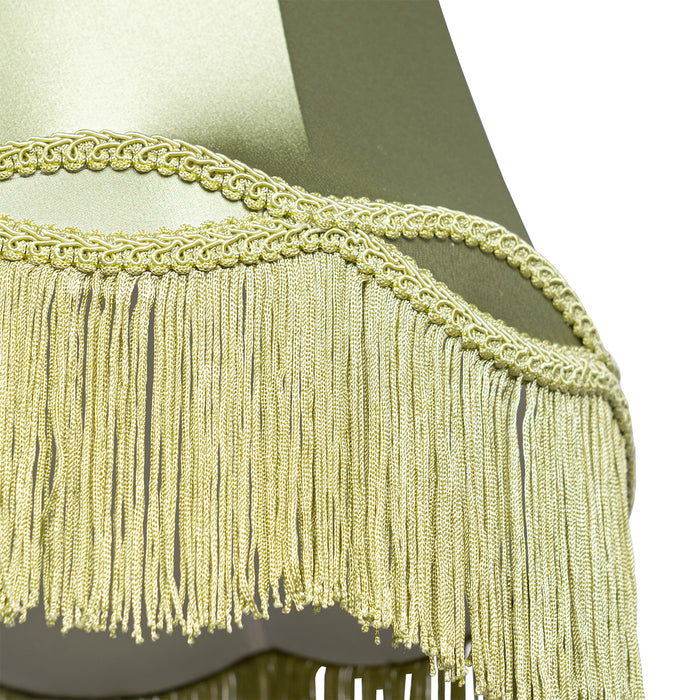 QAZQA Stoffen lampenkap groen 30 cm - Granny