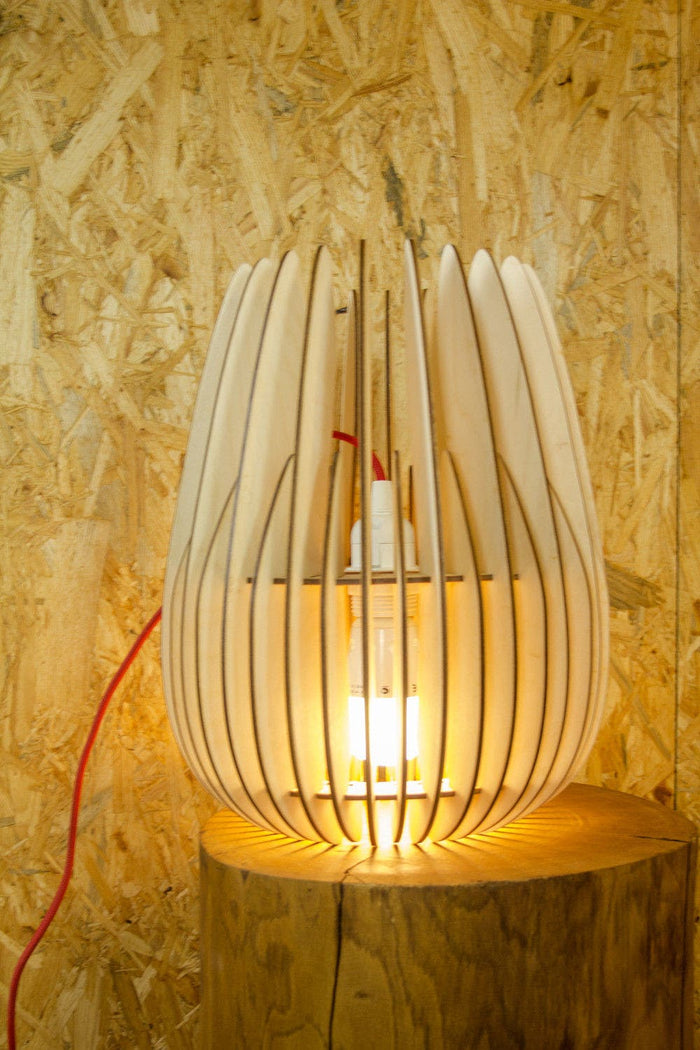 Bomerango Halley S houten lampenkap small - Ø 25 cm