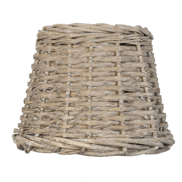 Clayre & Eef Lampenkap  Ø 20x15 cm Beige Rotan Rond Rieten Lampenkap