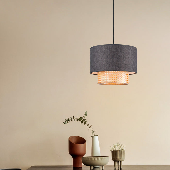 Home Sweet Home Lampenkap Cane Weave naturel - B:30xD:30xH:40cm