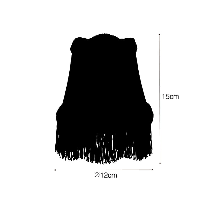 QAZQA Stoffen klemkap groen 12 cm - Granny