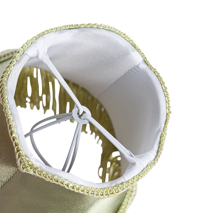 QAZQA Stoffen klemkap groen 12 cm - Granny