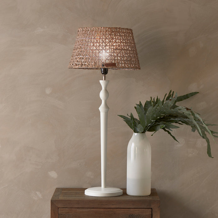 Riviera Maison Rotan Lampenkap rond schuin - RR Weave - Bruin