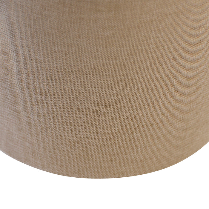 QAZQA Stoffen lampenkap lichtbruin rond 18|18|14