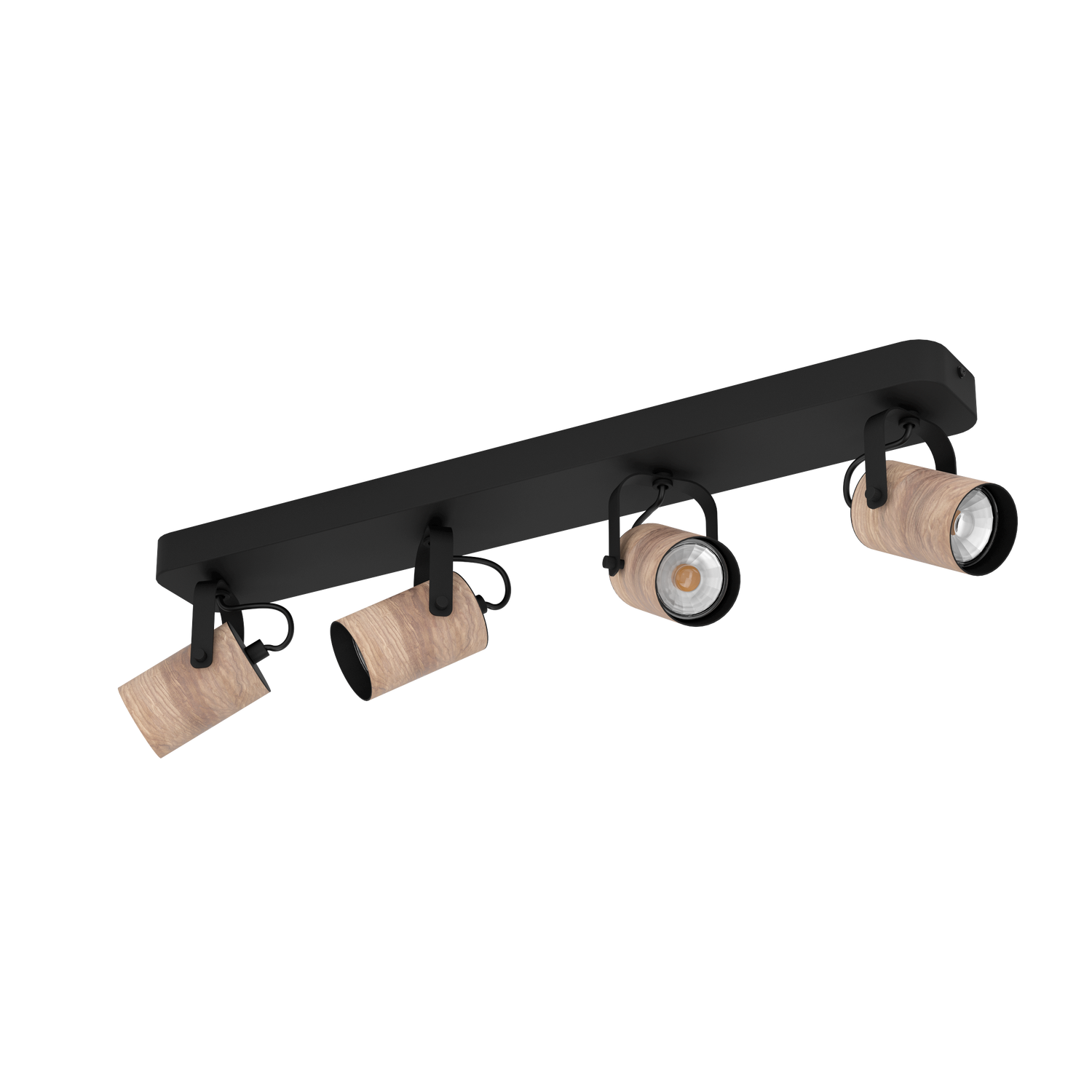 EGLO Cayuca Spot - GU10 - 58 cm - Zwart|Bruin