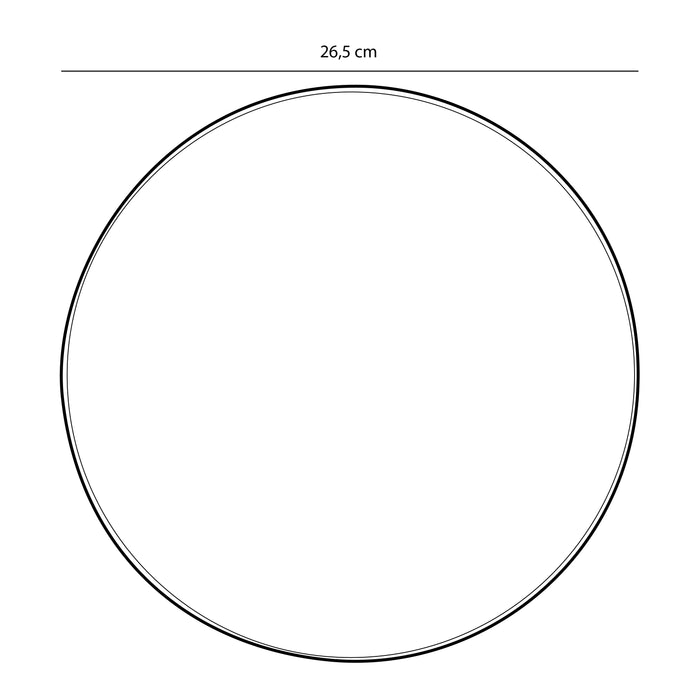 Mica Decorations Tabo Dinerbord - Ø26,5 cm - Zwart