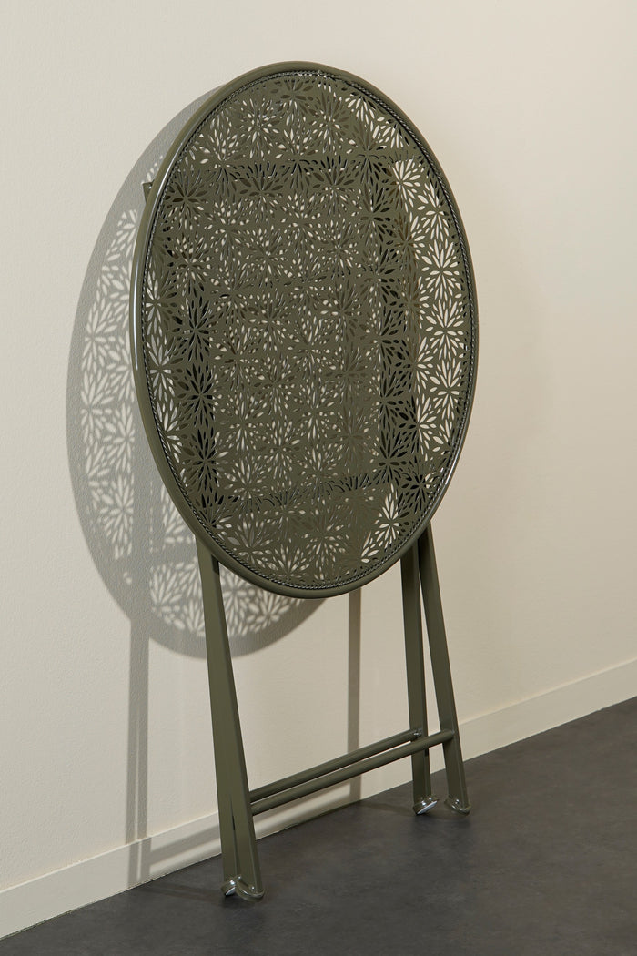 Mica Decorations Tierra Bistrotafel - H70 x Ø60 cm - Donkergroen