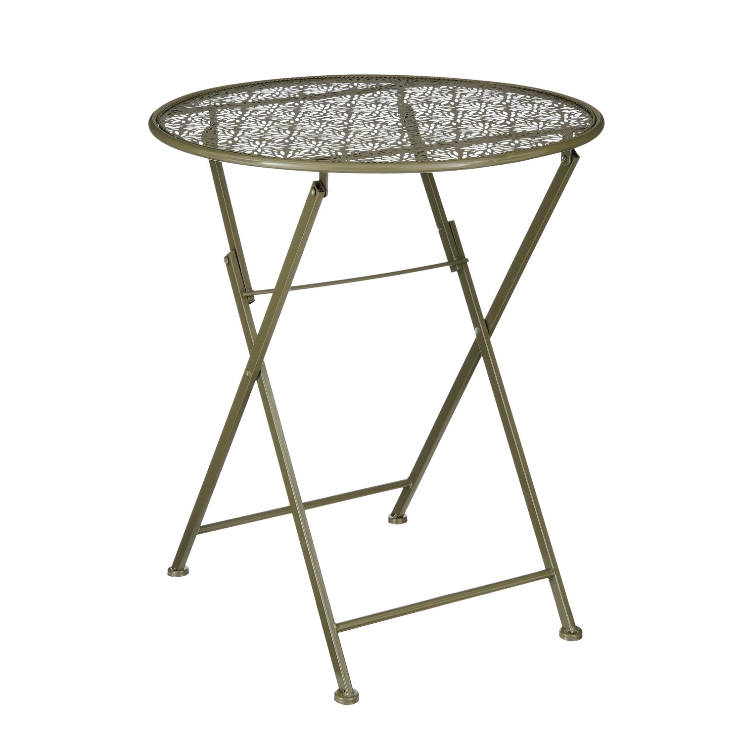 Mica Decorations Tierra Bistrotafel - H70 x Ø60 cm - Donkergroen
