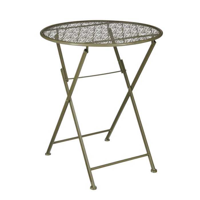 Mica Decorations Tierra Bistrotafel - H70 x Ø60 cm - Donkergroen
