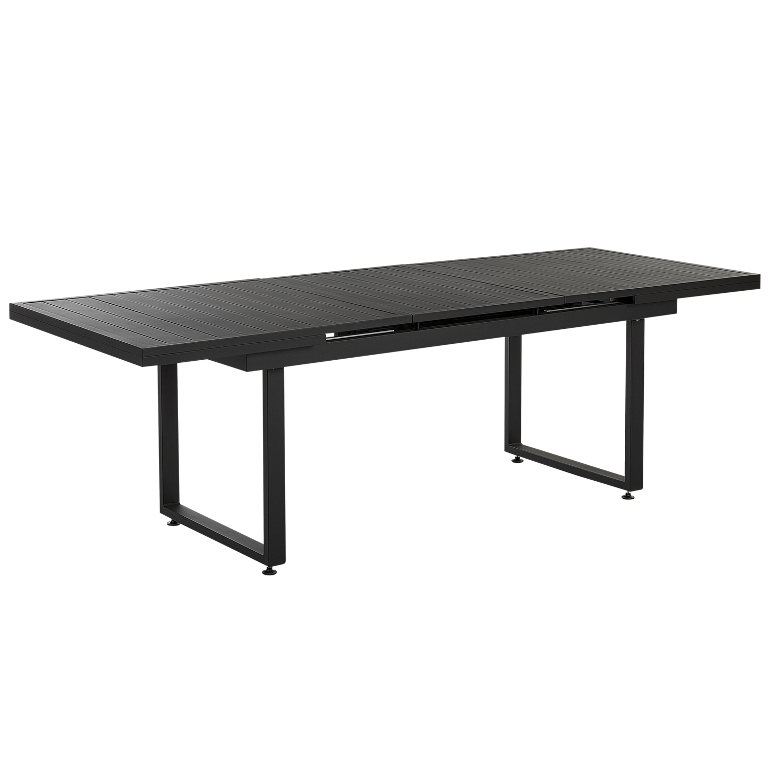 Beliani-VALCANETTO -Tuintafel-Zwart-90 x 180|240 cm-Aluminium