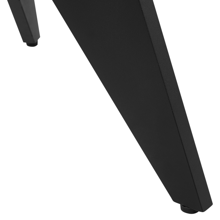 Beliani - OLMETTO - Tuintafel - Zwart - 110 x 83 cm - Aluminium