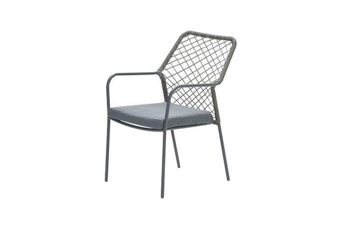 Garden Impressions Dido dining tuinstoel - Black|Mystic Grey