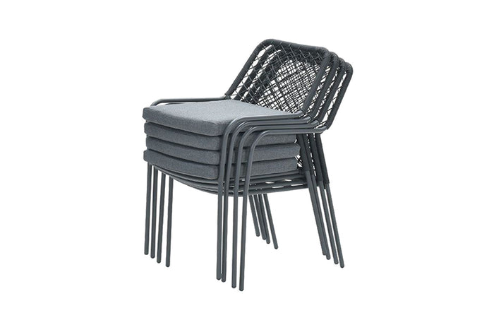 Garden Impressions Dido dining tuinstoel - Black|Mystic Grey