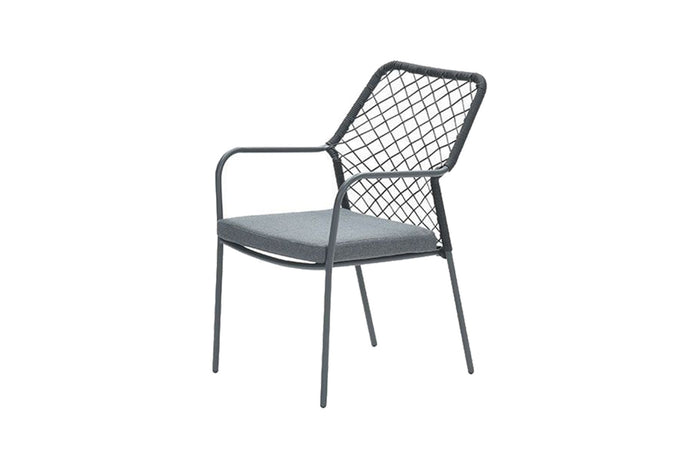 Garden Impressions Dido dining tuinstoel - Black|Mystic Grey