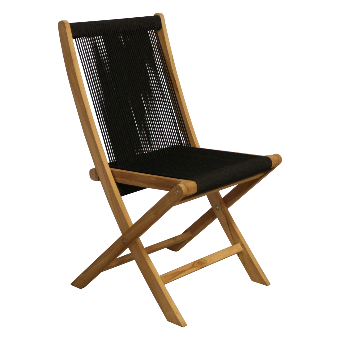 Raw Materials Rope klapstoel zwart