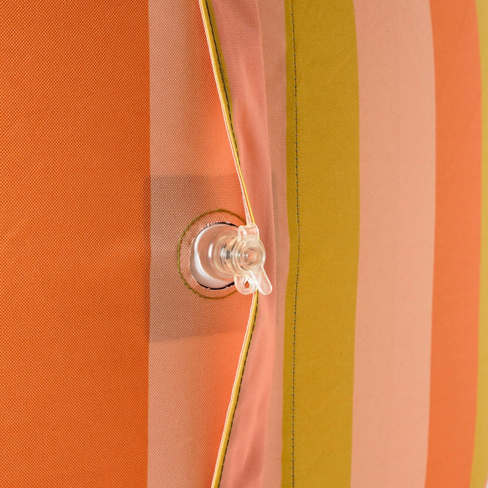 Mica Decorations Novia Opblaasbare Poef - H23 x Ø53 cm - Oranje