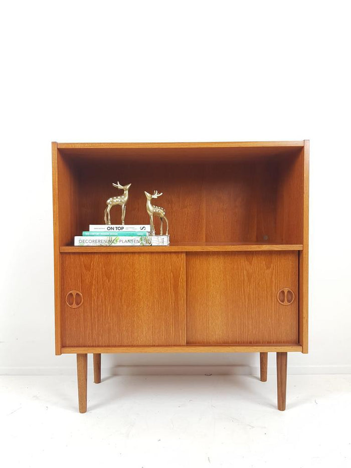 Reliving Vintage Deens Teak Schuifdeurkastje Kastje Deurtjes