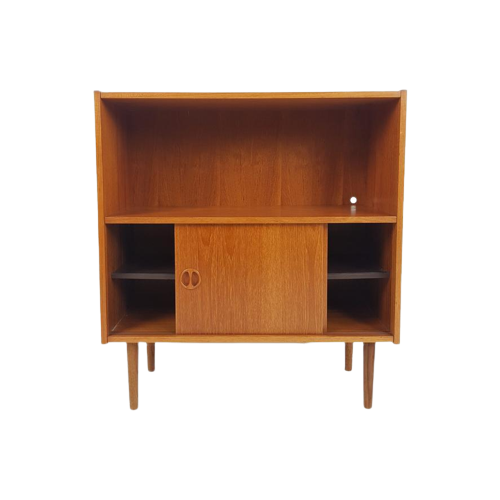 Reliving Vintage Deens Teak Schuifdeurkastje Kastje Deurtjes