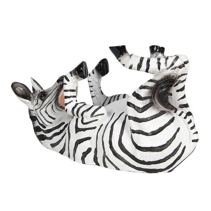 Clayre & Eef Wijnrek Zebra 32x12x18 cm Zwart Kunststof Flessenrek