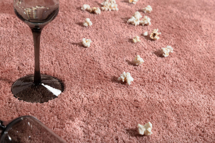 Hioshop Undra vloerkleed 350x250 cm polyester roze.