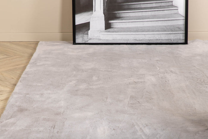 Hioshop Nina vloerkleed 230x160 cm polyester grijs.