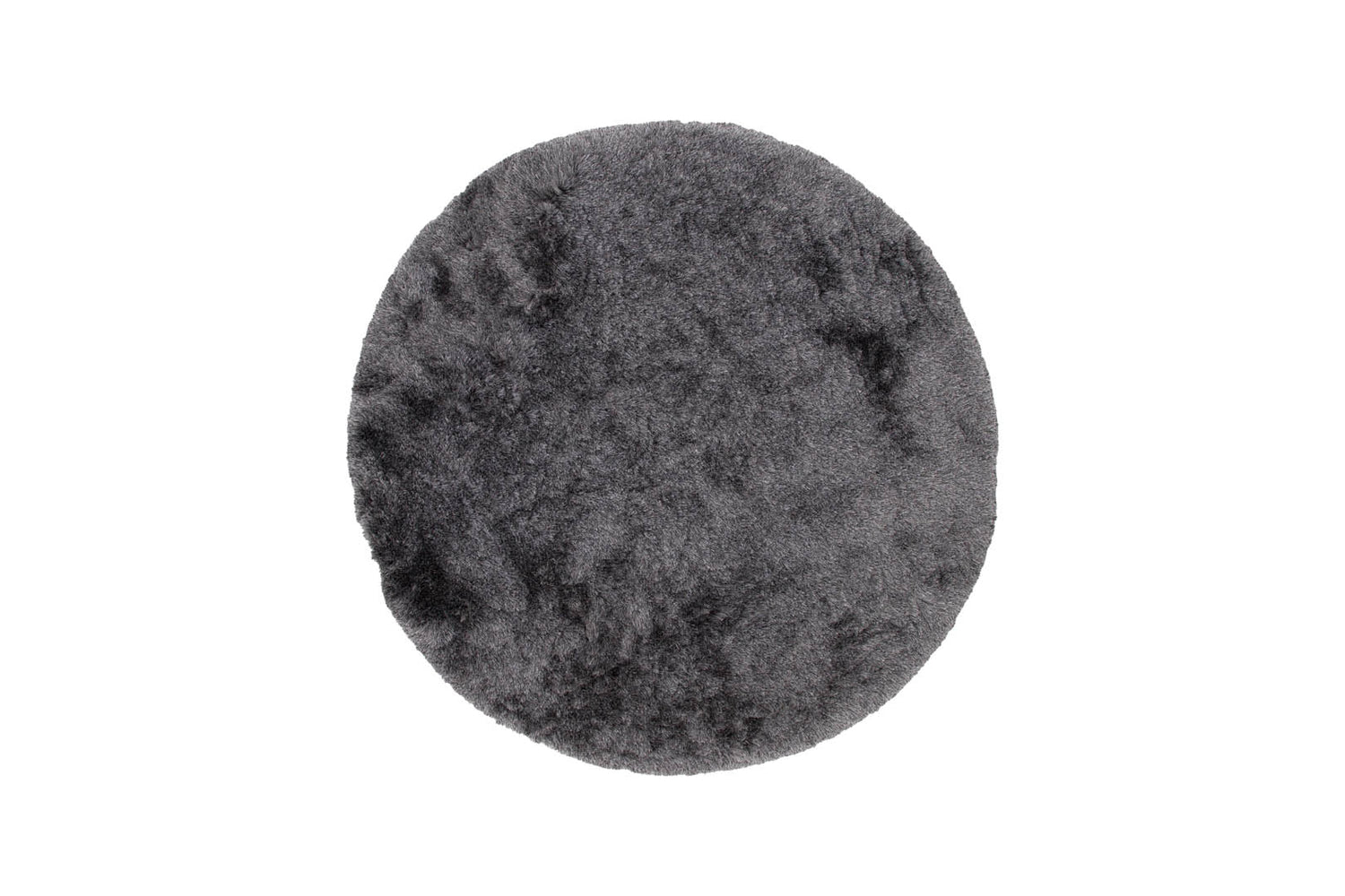 Hioshop Shiva vloerkleed Ø200 cm polyester grijs.