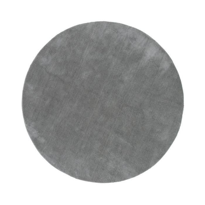 Hioshop Undra vloerkleed Ø200 cm polyester grijs.