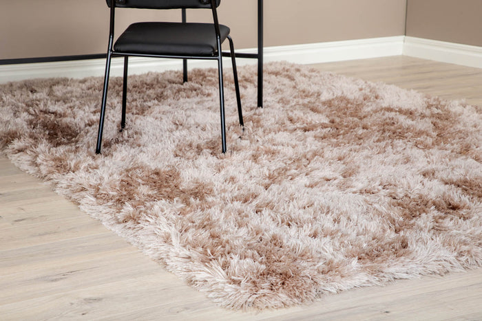 Hioshop Grace vloerkleed 300x300 cm polyester beige.