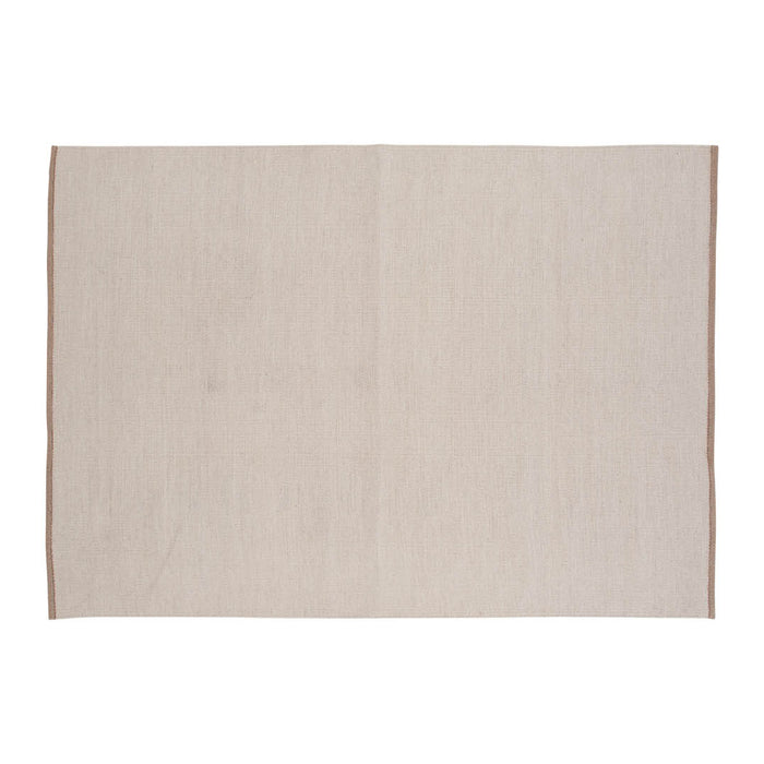 Hioshop Jaipur vloerkleed 300x200 cm wol beige.