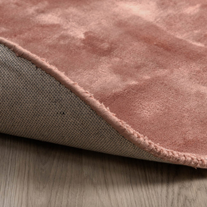 Hioshop Indra vloerkleed Ø200 cm viscose roze.