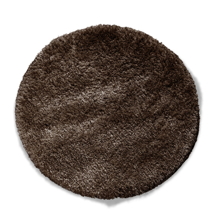Rivièra Maison - Elegant Rond Vloerkleed in Zwart van XA3 met Luxe Materialen en Hoogte van 6 cm
